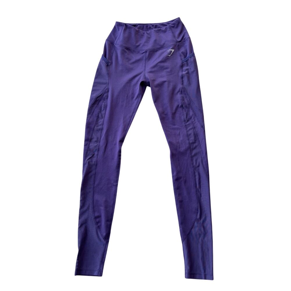 Gymshark Leggings Purple Mesh Panels Small